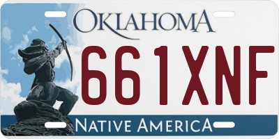 OK license plate 661XNF