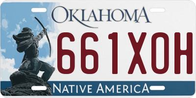 OK license plate 661XOH
