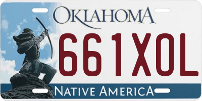 OK license plate 661XOL