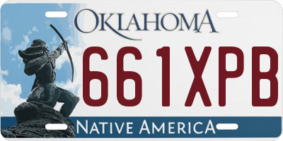 OK license plate 661XPB
