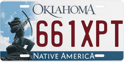 OK license plate 661XPT