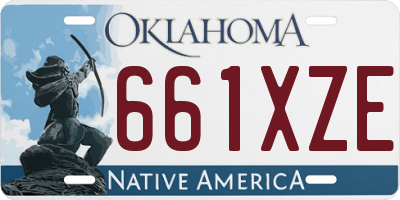 OK license plate 661XZE