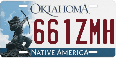 OK license plate 661ZMH