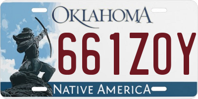 OK license plate 661ZOY
