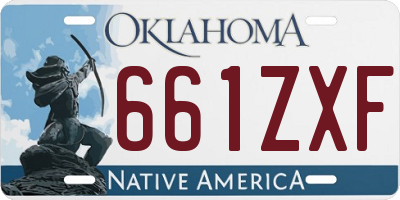 OK license plate 661ZXF