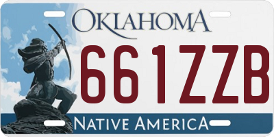 OK license plate 661ZZB