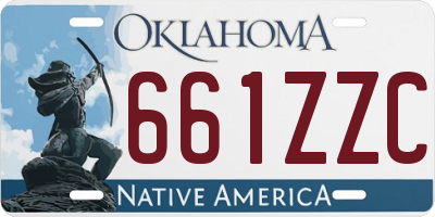 OK license plate 661ZZC