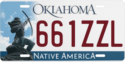 OK license plate 661ZZL
