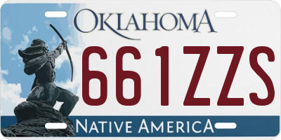 OK license plate 661ZZS