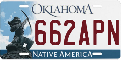 OK license plate 662APN