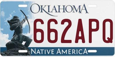 OK license plate 662APQ