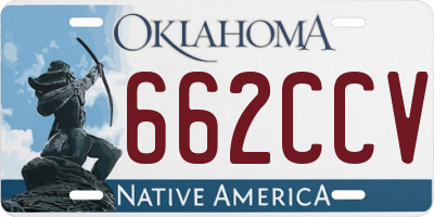 OK license plate 662CCV