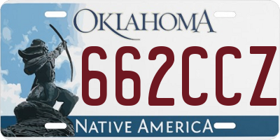 OK license plate 662CCZ