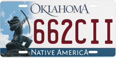 OK license plate 662CII
