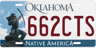 OK license plate 662CTS