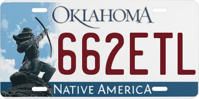OK license plate 662ETL