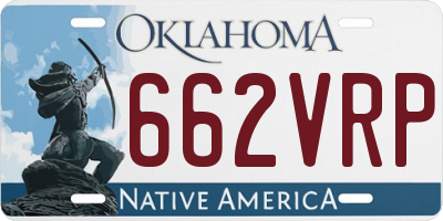 OK license plate 662VRP