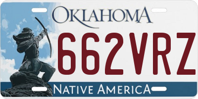 OK license plate 662VRZ