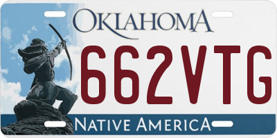 OK license plate 662VTG