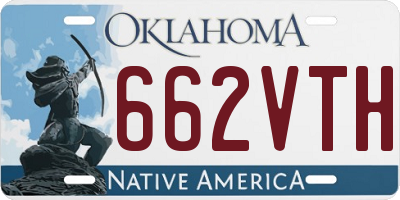 OK license plate 662VTH