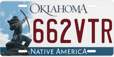 OK license plate 662VTR