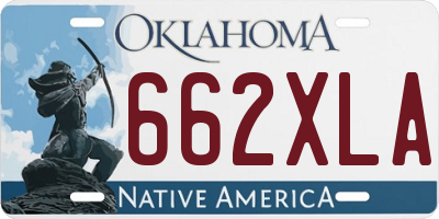OK license plate 662XLA