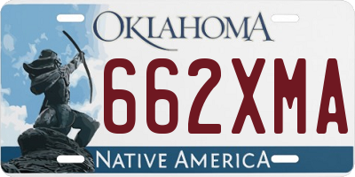 OK license plate 662XMA