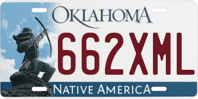 OK license plate 662XML