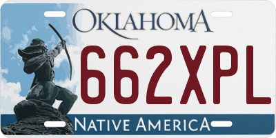 OK license plate 662XPL