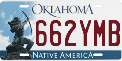 OK license plate 662YMB