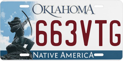 OK license plate 663VTG