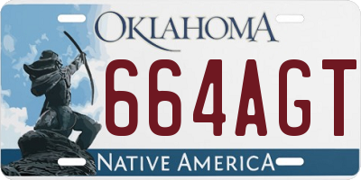 OK license plate 664AGT