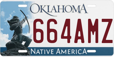 OK license plate 664AMZ