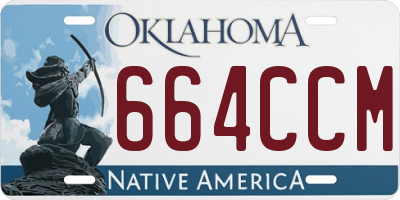 OK license plate 664CCM