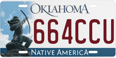 OK license plate 664CCU