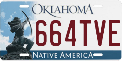 OK license plate 664TVE