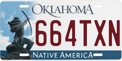 OK license plate 664TXN