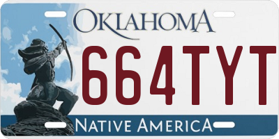 OK license plate 664TYT