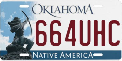 OK license plate 664UHC
