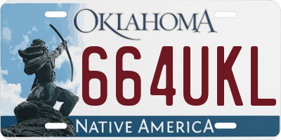 OK license plate 664UKL