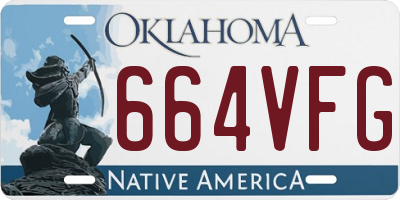OK license plate 664VFG