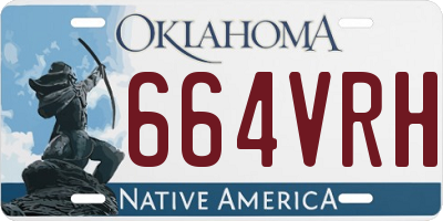 OK license plate 664VRH