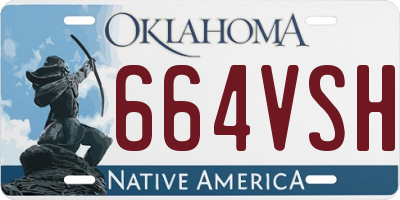OK license plate 664VSH
