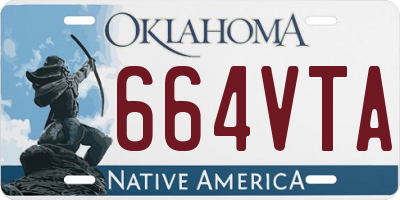 OK license plate 664VTA
