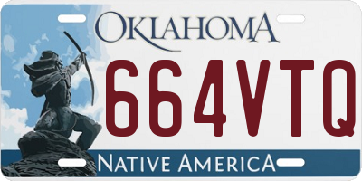 OK license plate 664VTQ