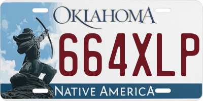 OK license plate 664XLP