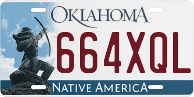 OK license plate 664XQL