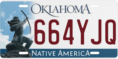 OK license plate 664YJQ