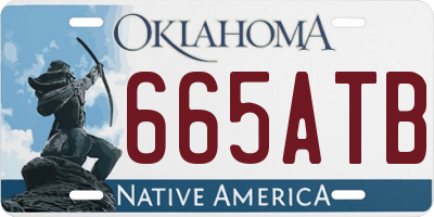 OK license plate 665ATB