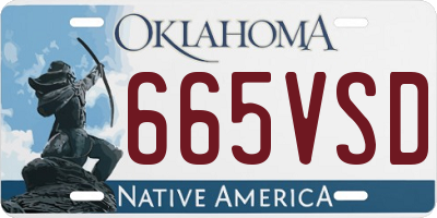 OK license plate 665VSD